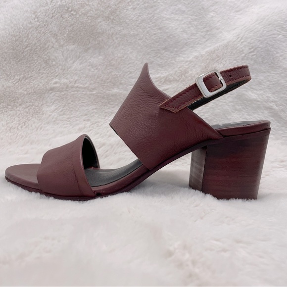 Felmini Shoes - Felmini Burgundy leather heeled sandals size 37
